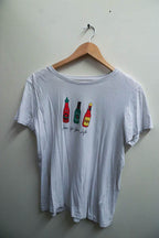 Vintage white graphics mens medium tees
