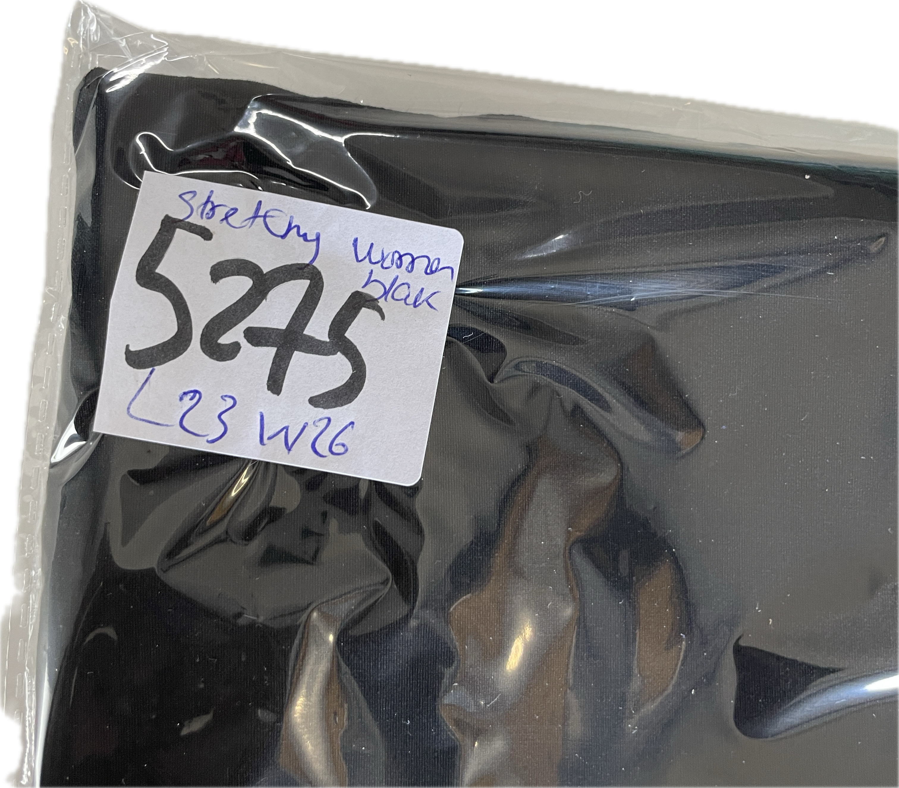 Deck by Decollage Trousers | Women's Black Stretchy Material L23 W26 SKU 5275