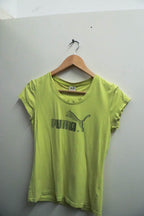 Vintage yellow small Puma exclusive logo print tee