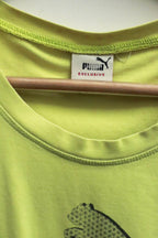 Vintage yellow small Puma exclusive logo print tee