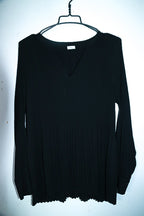 Vintage women S.Oliver black Sequin V-neck linen kneelength dress UK16|L30 W17|SKU 6616