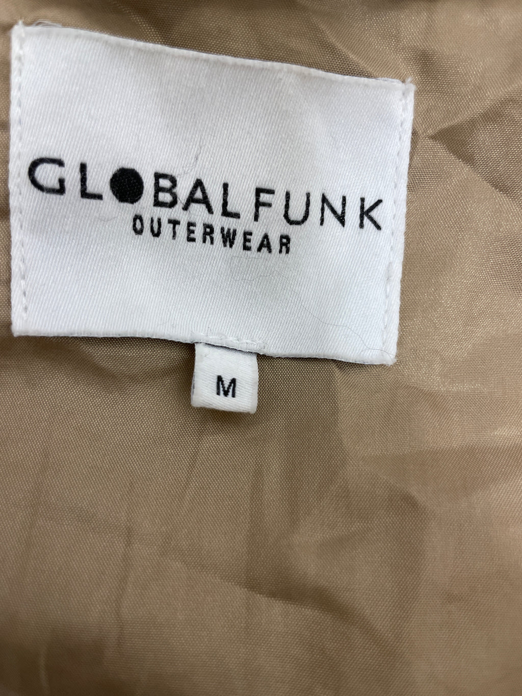 Rubynee  Vintage y2k Globalfunk sleeveless padded Cream Jacket