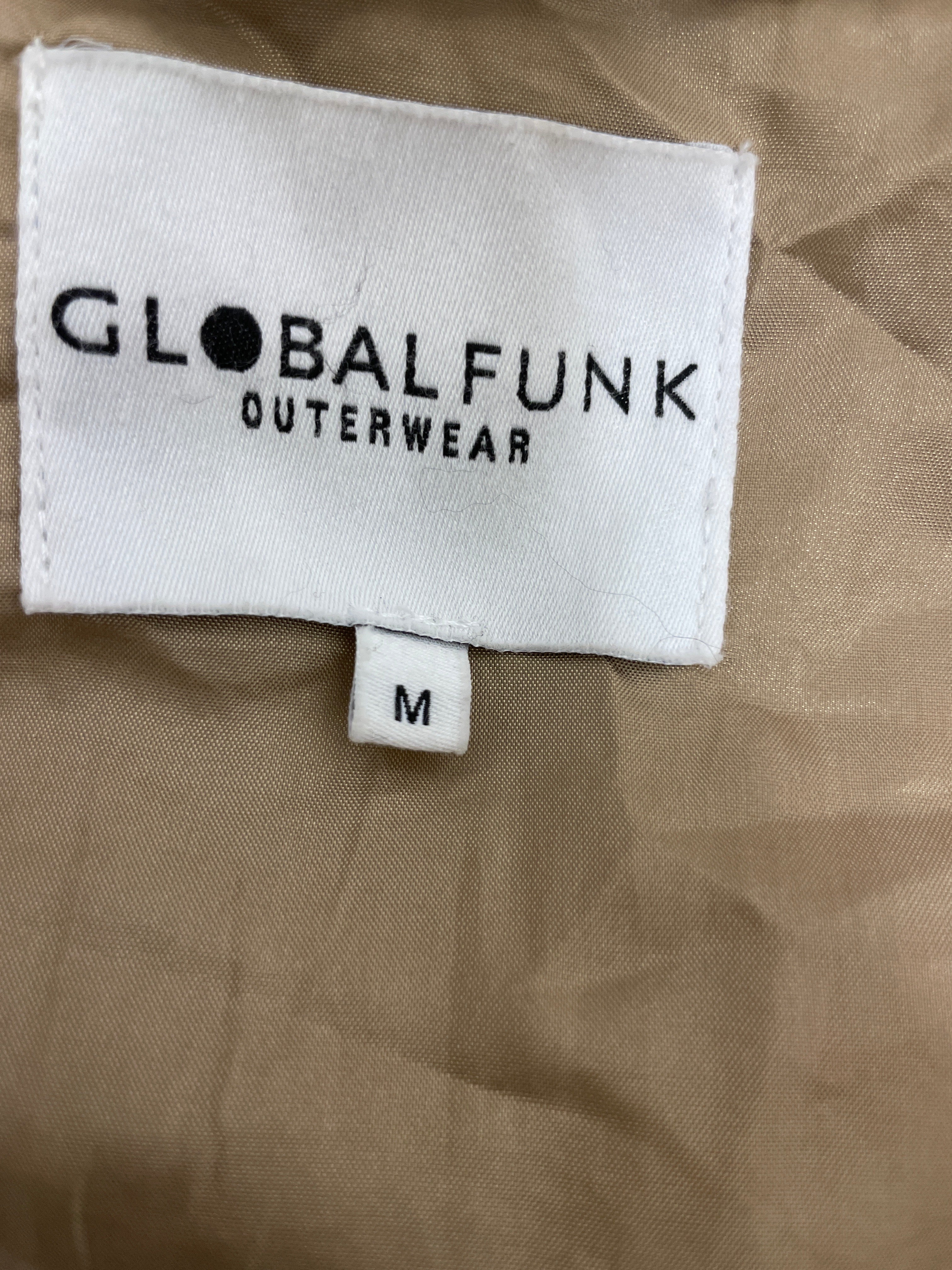 Rubynee  Vintage y2k Globalfunk sleeveless padded Cream Jacket