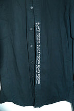 Vintage men Sateen black edition long sleeve regular fit shirt in M|L29 W20|SKU 6618