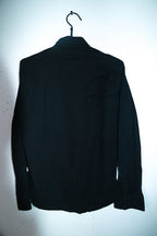 Vintage men Sateen black edition long sleeve regular fit shirt in M|L29 W20|SKU 6618