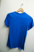 Vintage blue small Adidas mens logo print tee