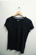 Vintage plain black Adidas round neck small tee