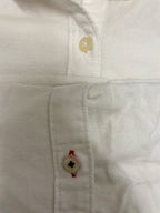 Rubynee  Vintage y2k mens slim fit polham plain white shirt size S