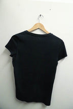 Vintage plain black Adidas round neck small tee