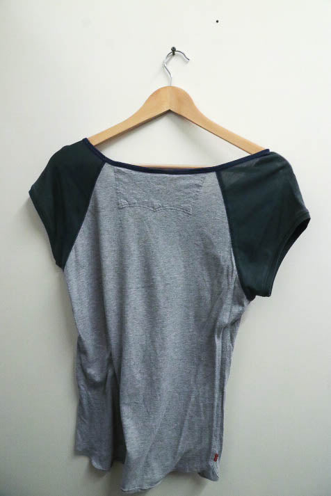 Vintage levis letter print color block small tshirt