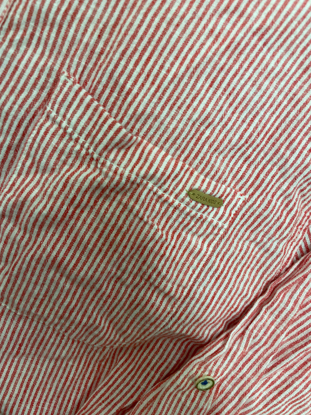 Rubynee  Vintage y2k mens Zara pink stripe shirt size S