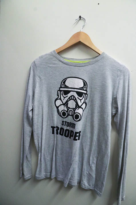 Vintage mens star wars strom trooper graphics small full sleeve tees