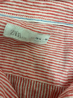 Rubynee  Vintage y2k mens Zara pink stripe shirt size S