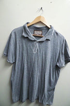 Vintage brave soul plain grey mens polo shirt