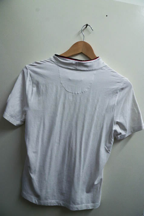 Vintage mid ocean club bermuda mens plain white medium v-neck solid tees