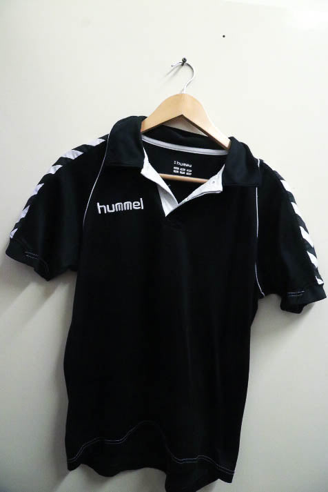 Vintage Man Hummel Black medium Authentic Functional Polo 20538