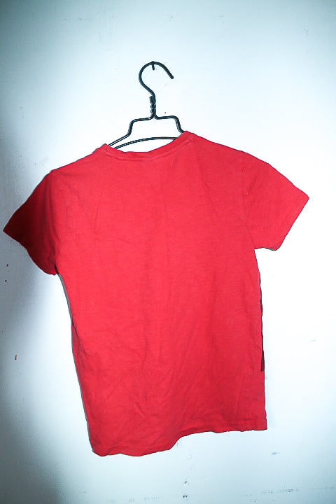 Vintage Kids 10YRS Star wars Tie Fighter graphics orange tees|SKU 6625