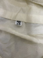 Rubynee Vintage y2k Men's Traditional Silk Kurta cream Shirt size S