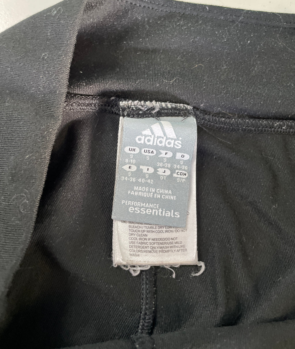 Vintage Women's Leggings adidas Cotton Regular Activewear | High-Rise 3-Stripes 3/4 Tights Leggings W28 L20 SKU 5289