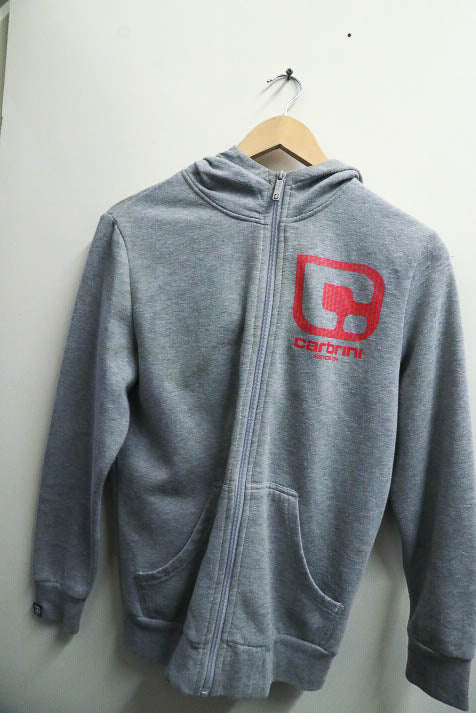 Vintage Cabrini medium grey zip up hoodie