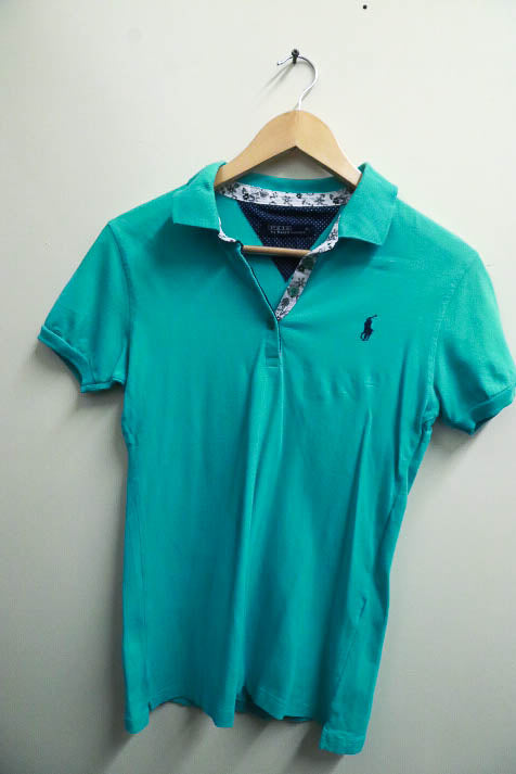 Vintage green polo ralph lauren womens XL polo tees