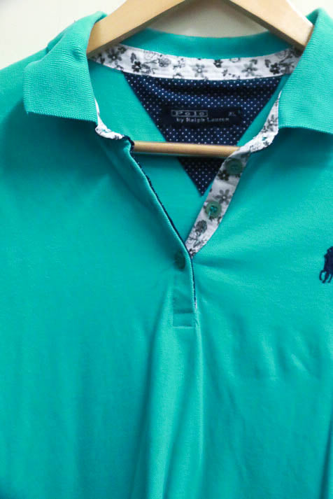 Vintage green polo ralph lauren womens XL polo tees