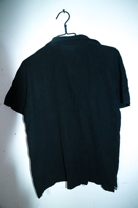 Vintage men black Boxeur Des Reus short sleeve polo shirt in S|L27 W21|SKU 6632