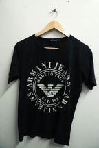 Vintage black medium mens Armani Jeans tshirt
