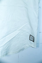 Vintage men Prevu Studio 1/4 zip pattern white polo shirt in M|L31 W19|SKU 6633