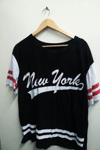 Vintage New york Aestethics print black retro tees