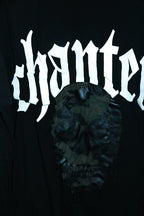 Vintage men black Chapter chanter graphics oversize tees in 2XL|L32W26|SKU 6638