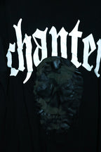 Vintage men black Chapter chanter graphics oversize tees in 2XL|L32W26|SKU 6638