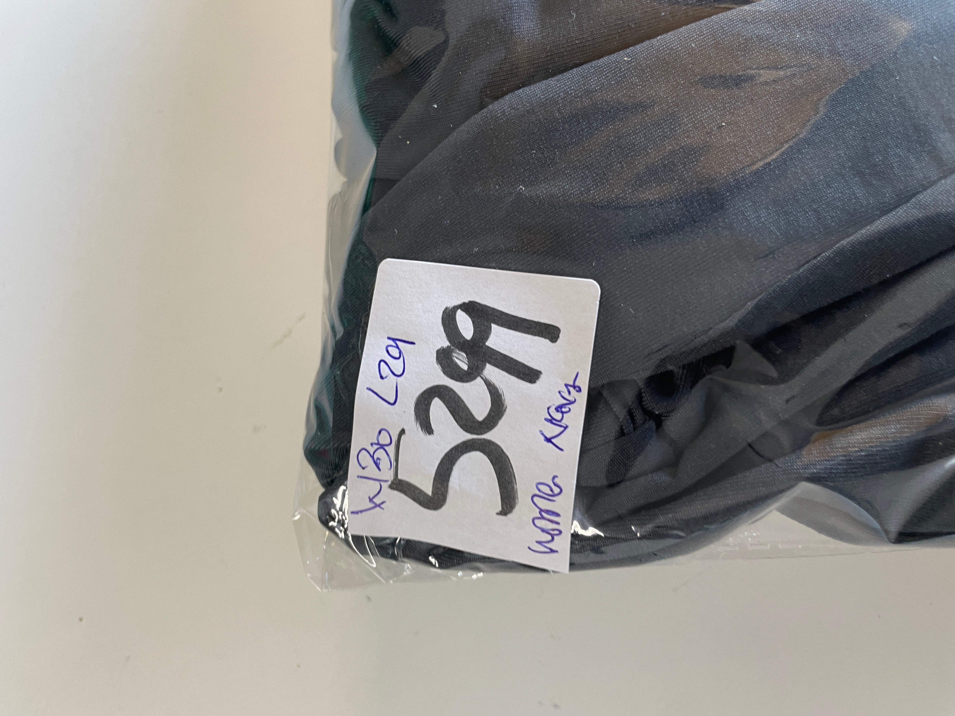 Vintage women's elastic waistband fitted tracksuit bottom in navy W 30 L 29 SKU 5299