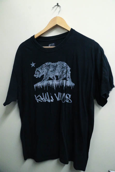 Vintage mens casual Khali Vaois Bear print large tees