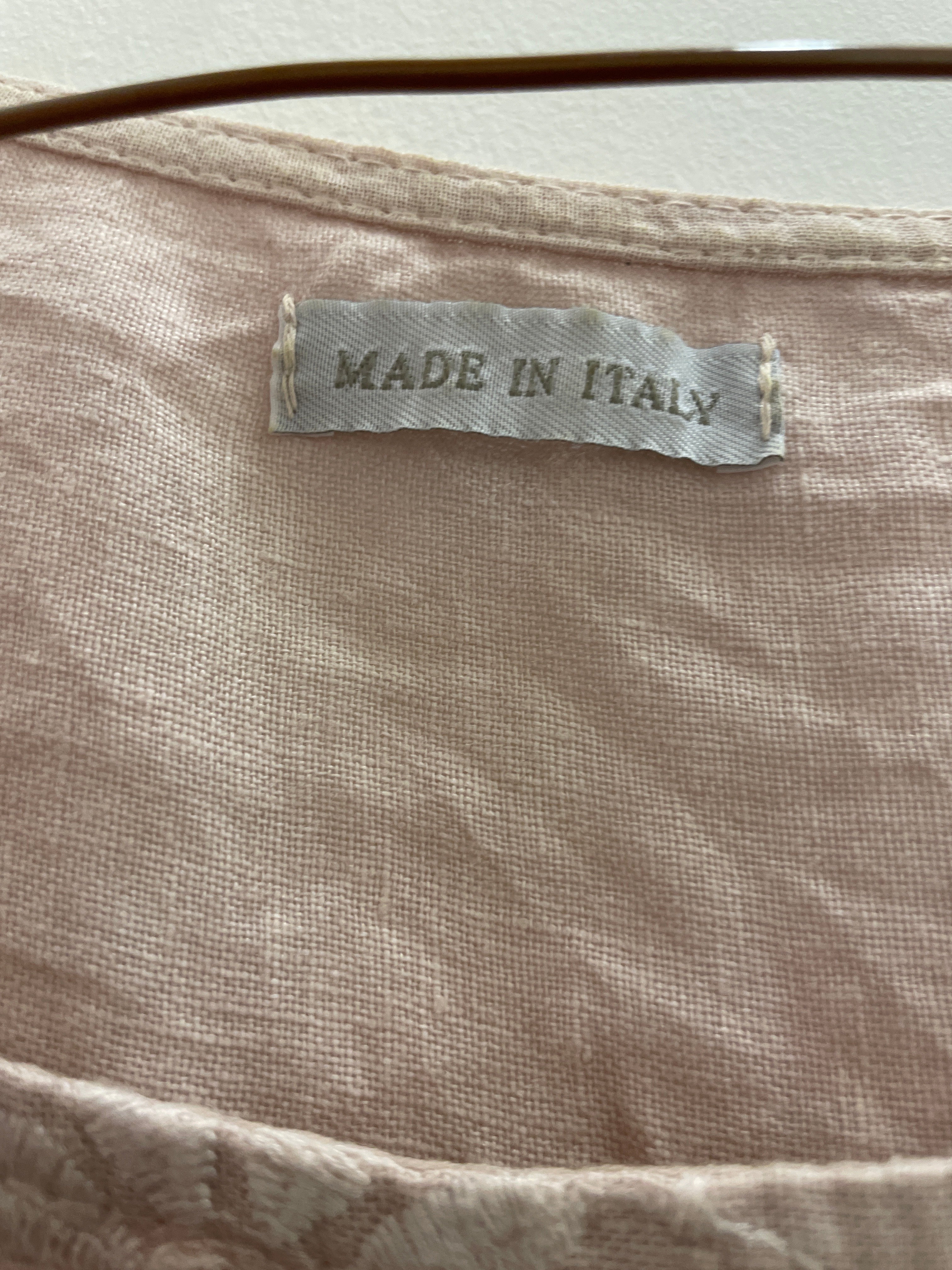 Rubynee Vintage y2k knee length crew neck peach dress size L