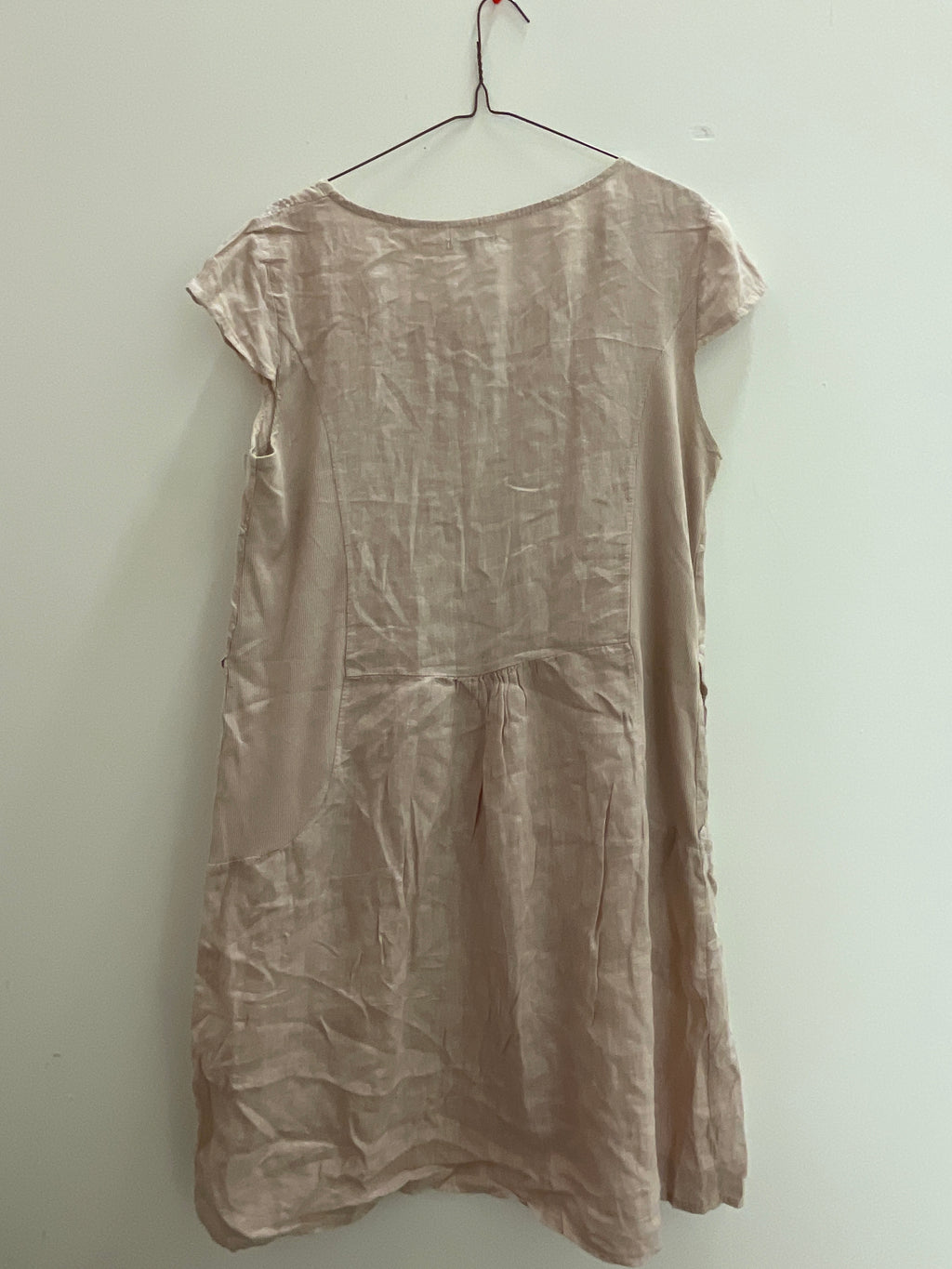 Rubynee Vintage y2k knee length crew neck peach dress size L