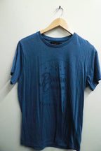 Vintage Pierre Cardin print Navy blue mens tees