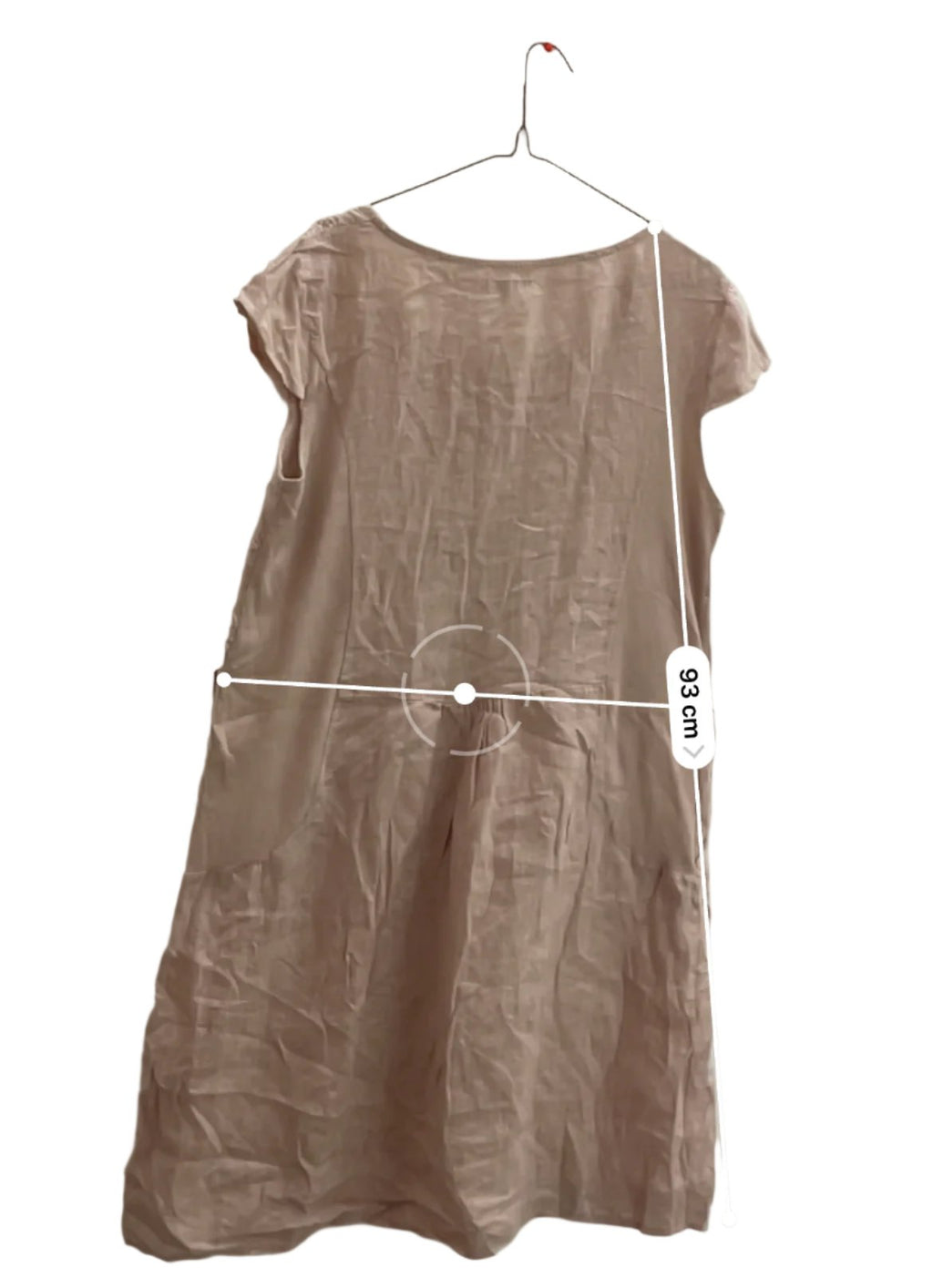 Rubynee Vintage y2k knee length crew neck peach dress size L