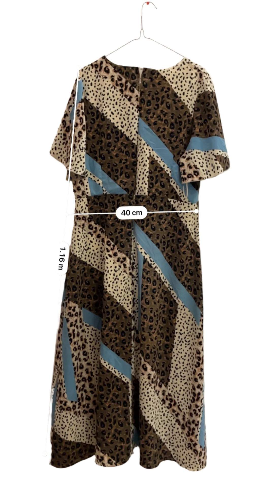 Rubynee Vintage y2k Girlinmind Animal Print Angel Sleeve Midaxi Dress