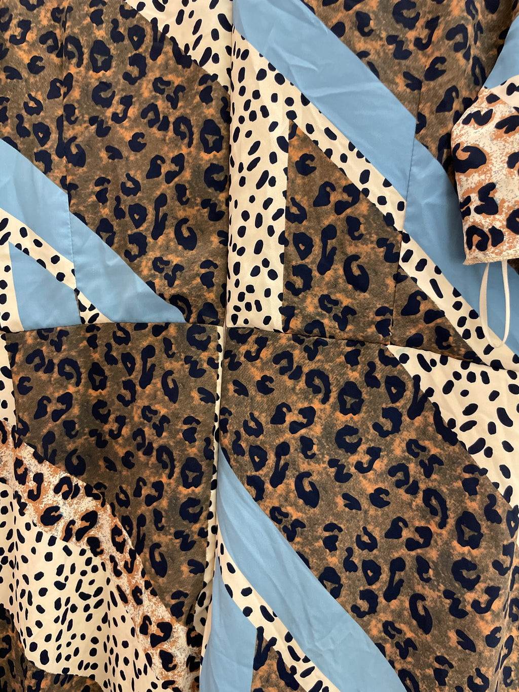 Rubynee Vintage y2k Girlinmind Animal Print Angel Sleeve Midaxi Dress