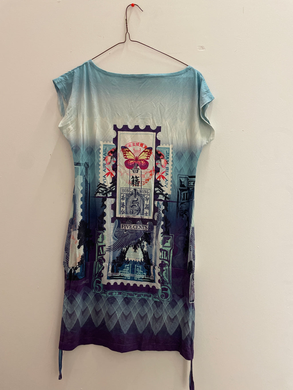 Rubynee Vintage y2k Geisha graphics women purple dress size S