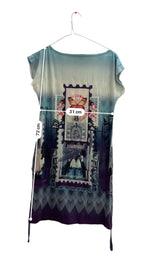 Rubynee Vintage y2k Geisha graphics women purple dress size S