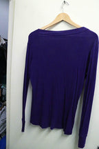 Vintage GAP vneck purple womens long sleeve tees