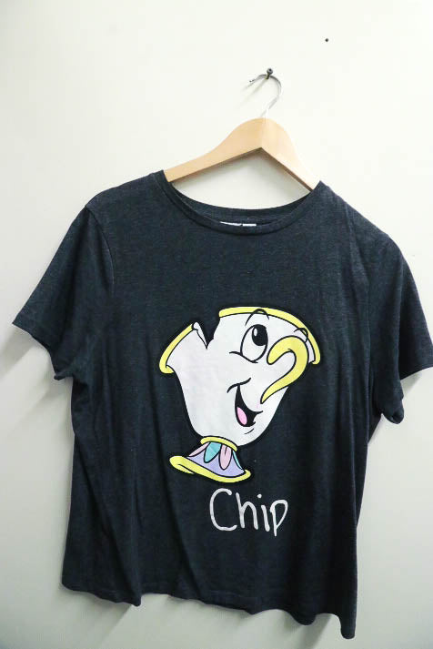 Vintage Disney Chip graphics grey large tshirt