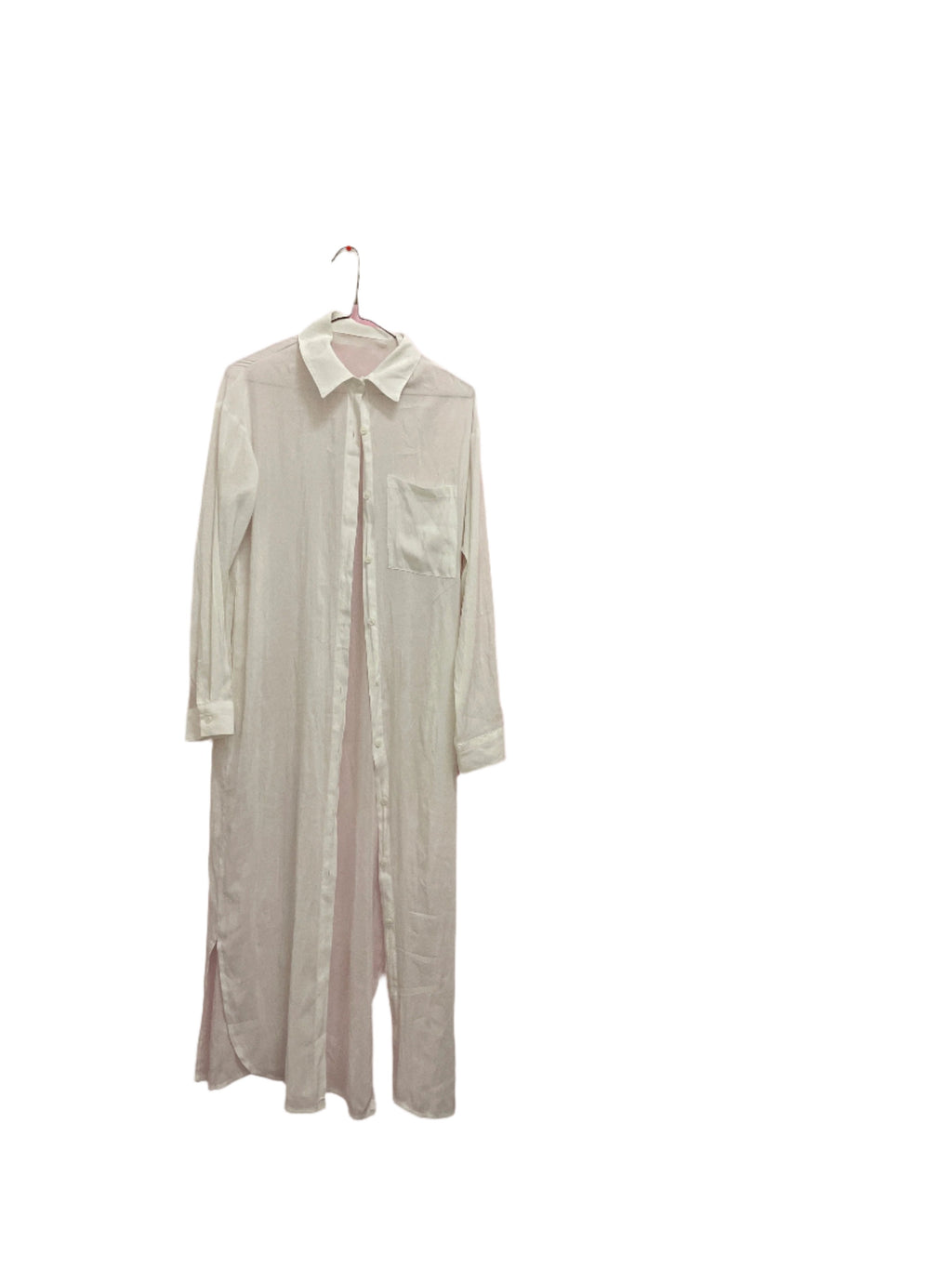Rubynee Vintage y2k White Fiona Midi Shirt Dress