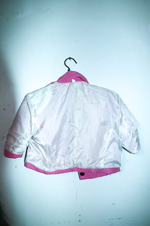 Vintage Zara women pink cropped blazer jacket in M|L20 W19|SKU 6650