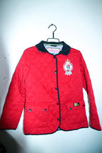 Vintage Paul's Boutique Womens Red Quilted Jacket in M|L28 W19|SKU 6651