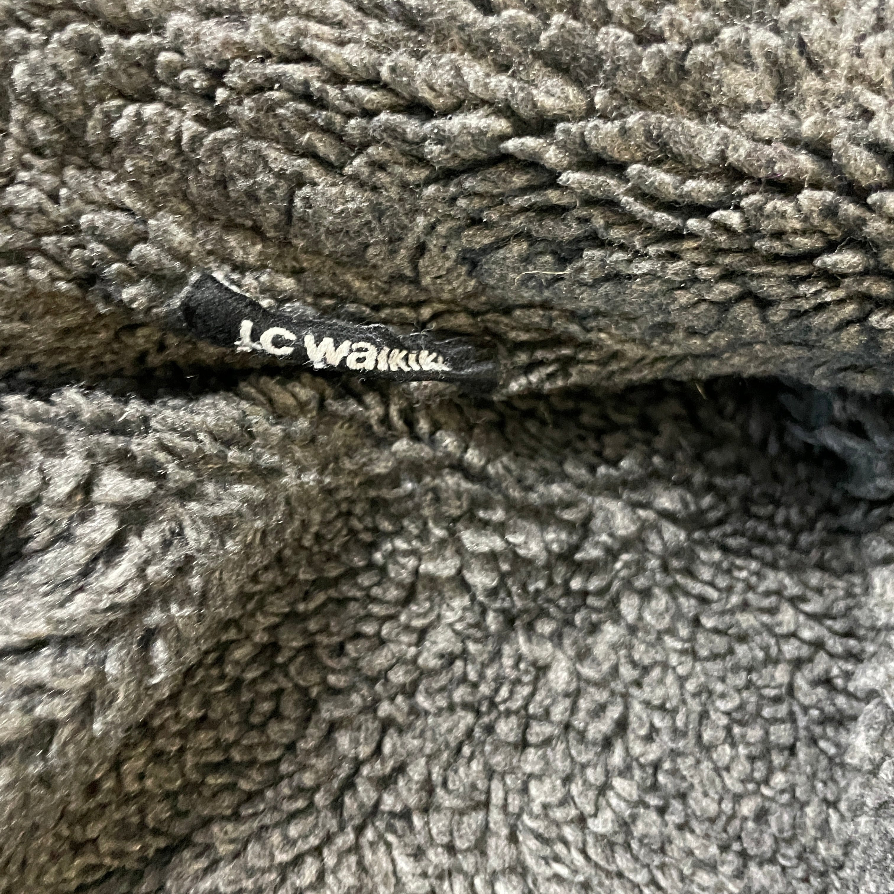 Vintage chunky wool jacket  thick wool full zipper blue sweater size Medium L 30 W 20 SKU 5311