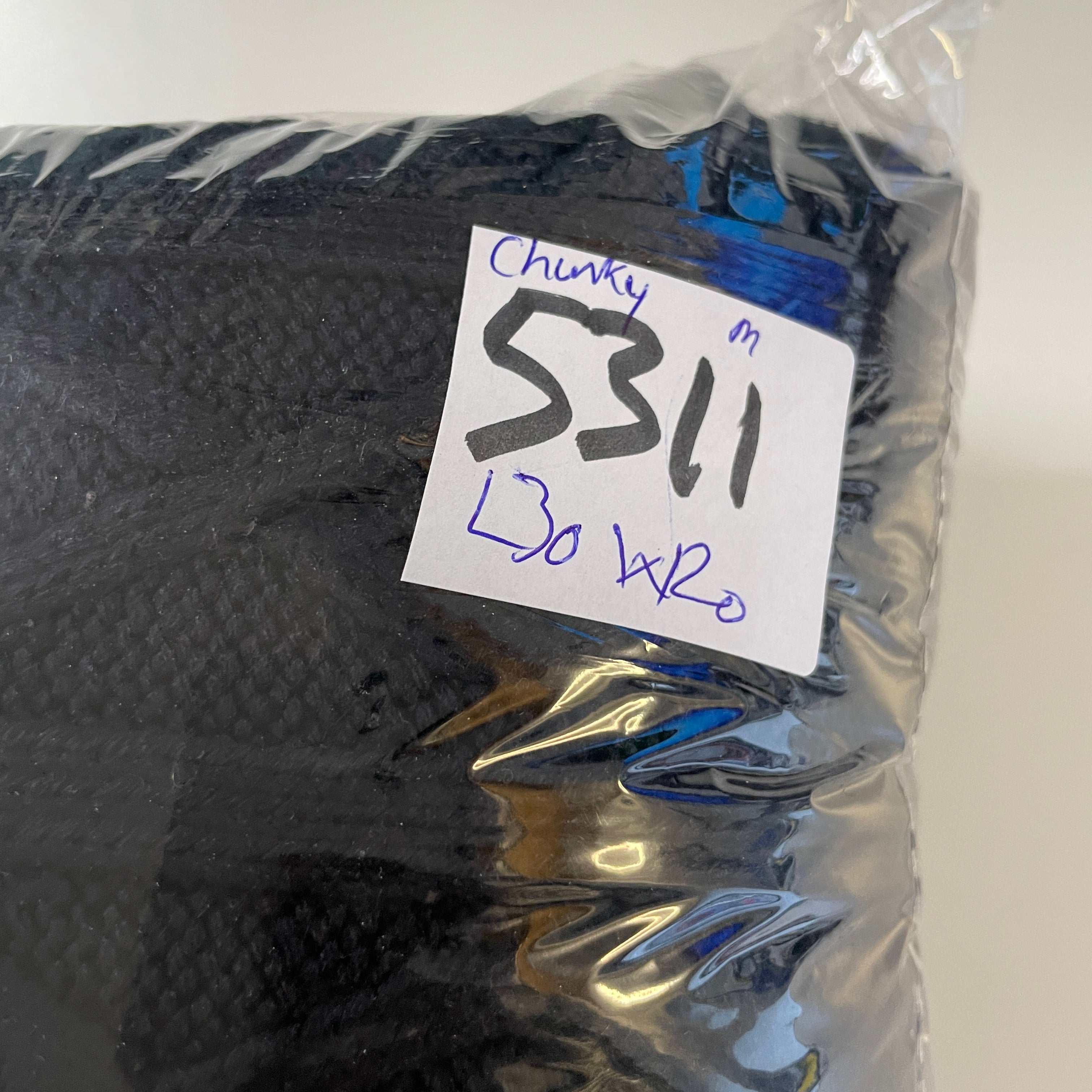 Vintage chunky wool jacket  thick wool full zipper blue sweater size Medium L 30 W 20 SKU 5311