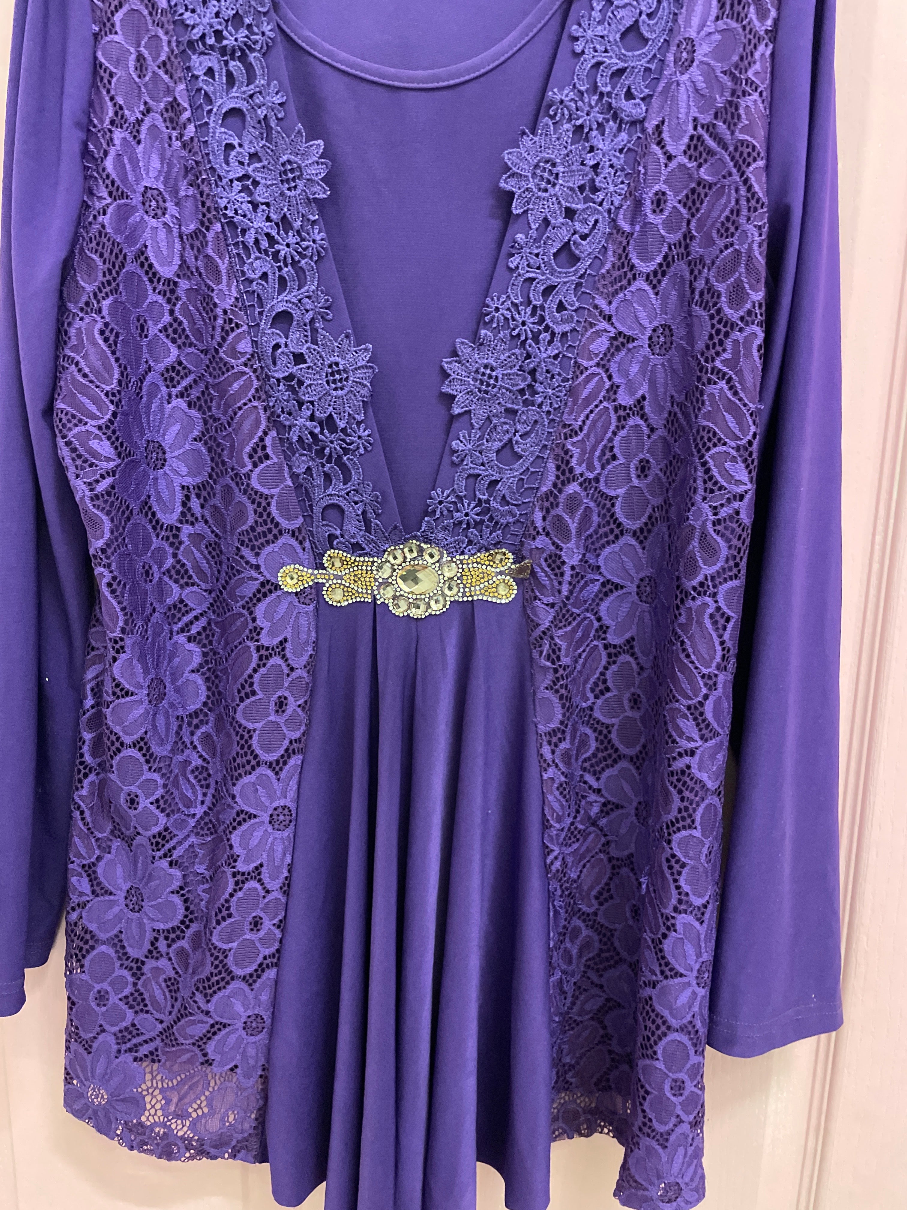 Rubynee Vintage y2k mini lace purple dress